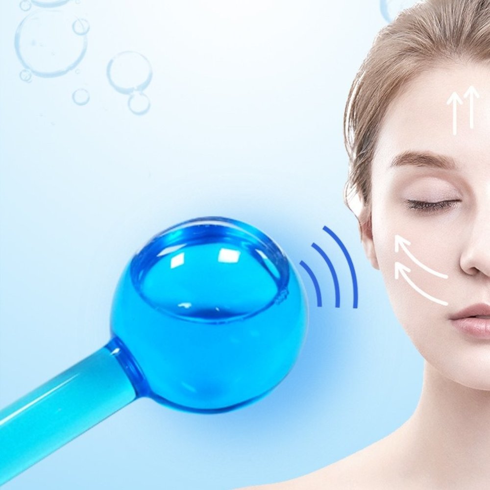 Cooling Ice Globes Facial Massager Tool face Neck lifting Body Cryo Sticks(2 Pcs